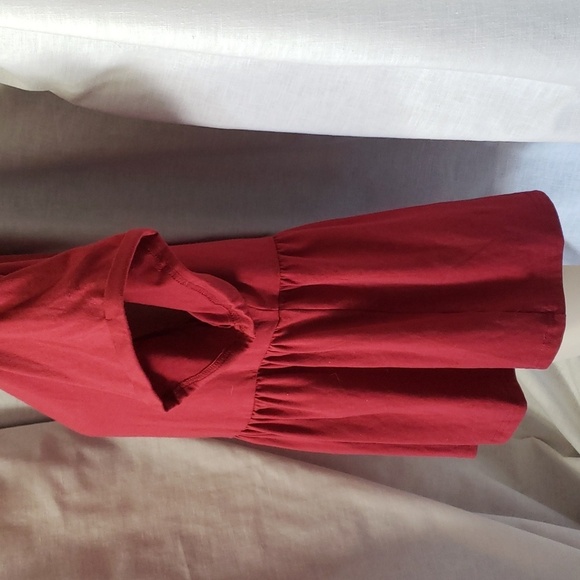 Shein. Red, Short Sleeves, Cropped Baby Doll Top. EUC Size 3X - Picture 5 of 10